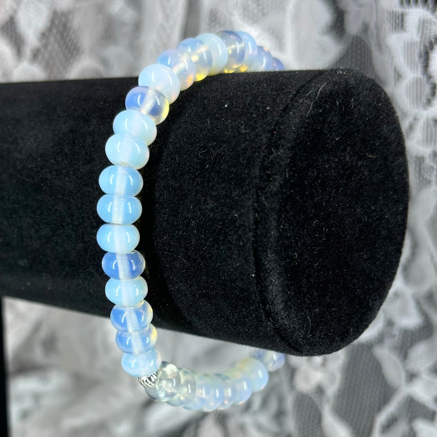 Moon Glass Stretchy Bracelet