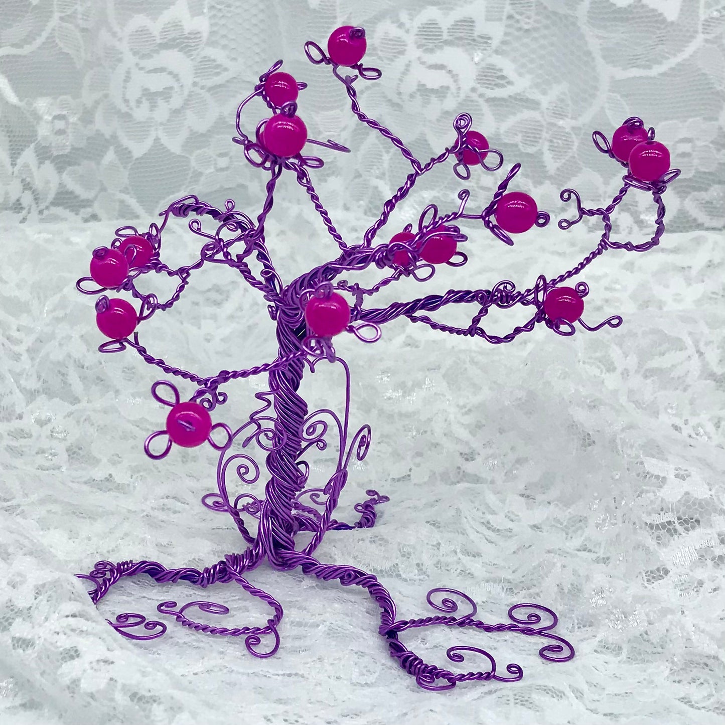 Mauve Morning Wire Tree