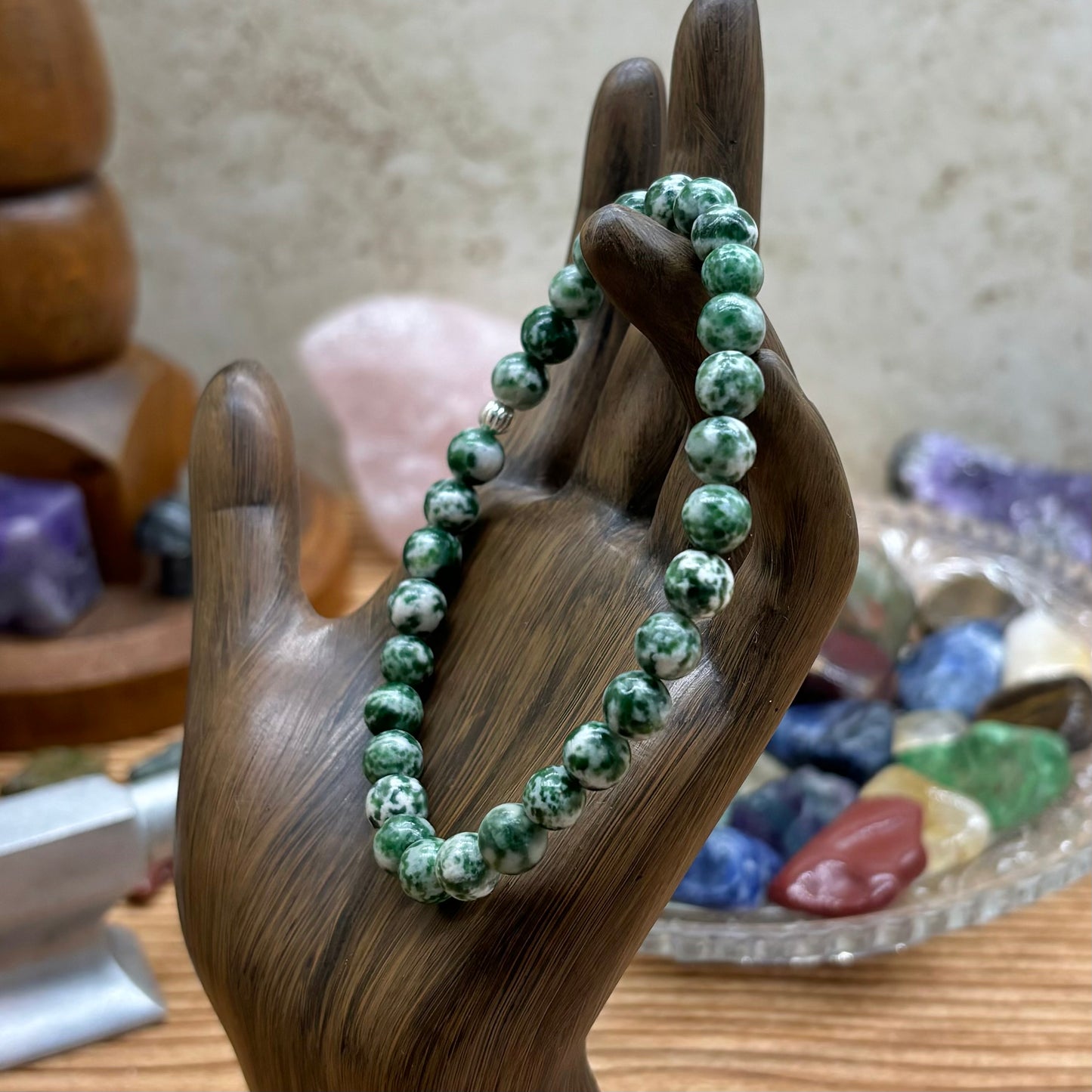 Tree Agate Stretchy Bracelet