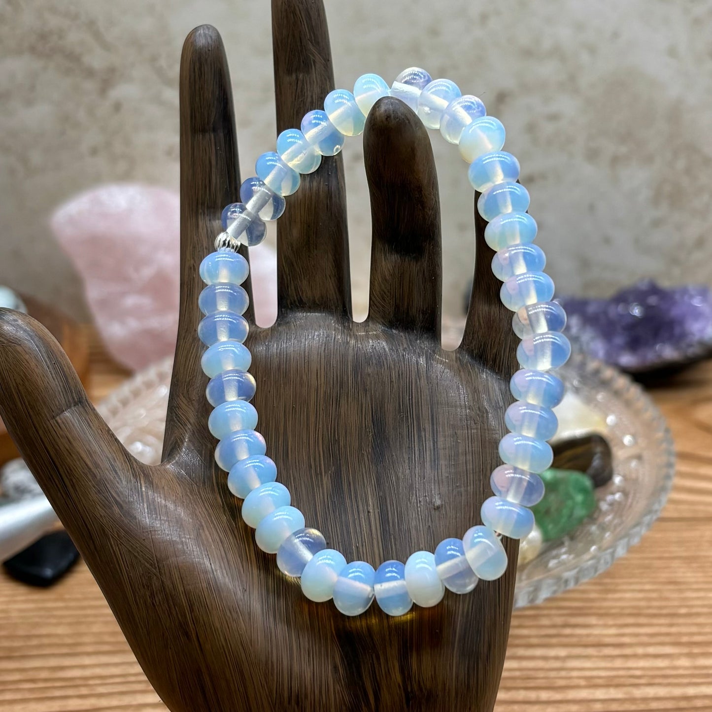 Moon Glass Stretchy Bracelet