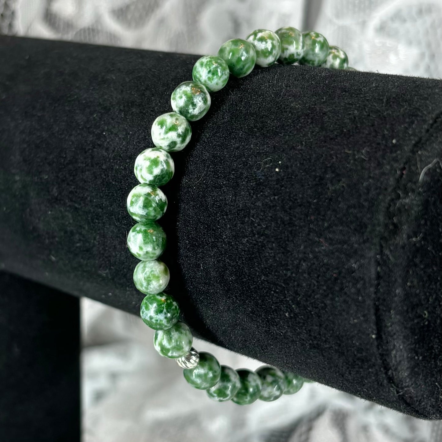 Tree Agate Stretchy Bracelet