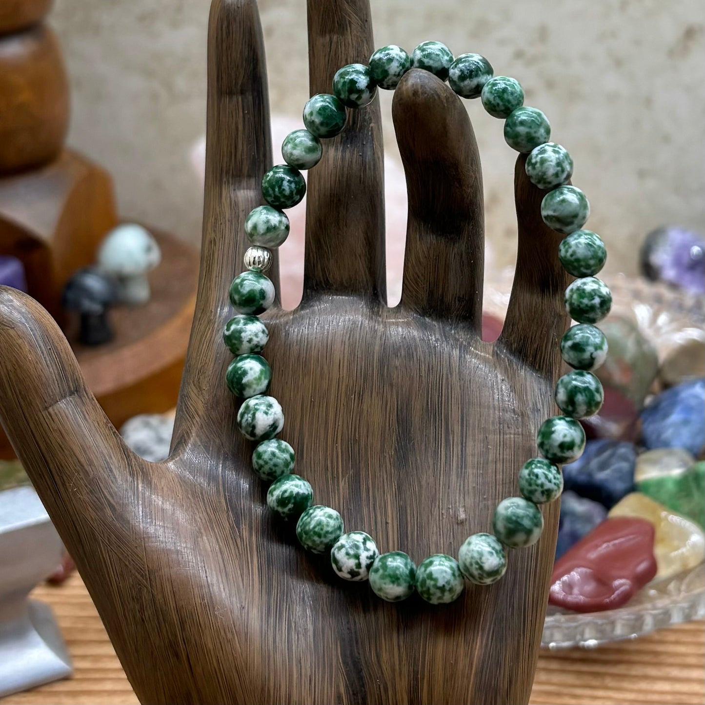 Tree Agate Stretchy Bracelet