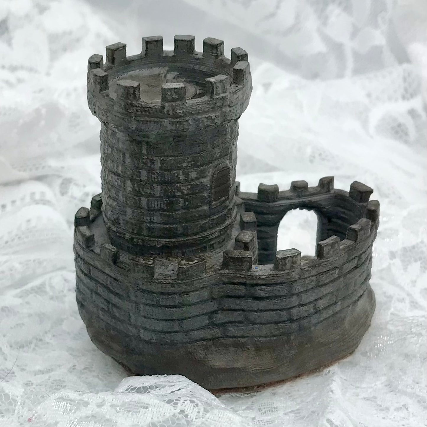 Mini Castle Tower with Light Window