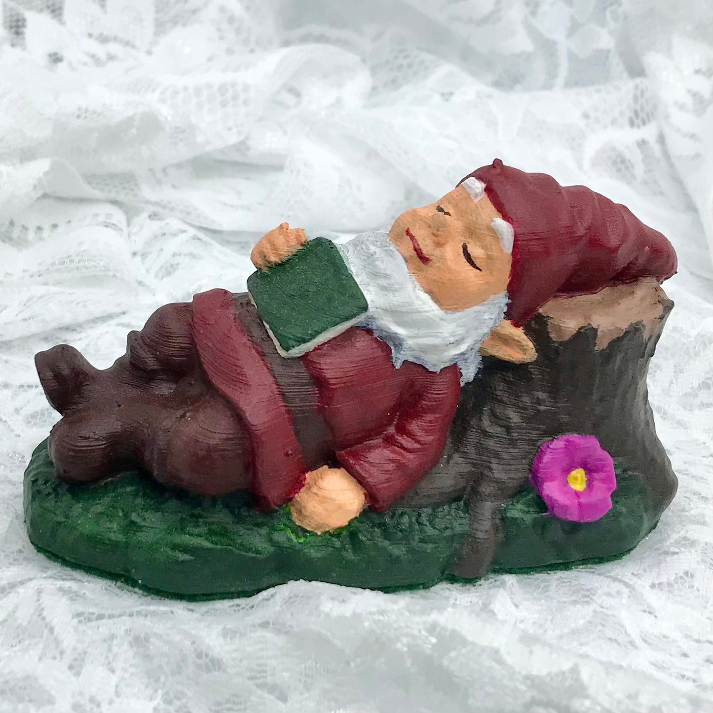 Happy Sleeping Red Gnome