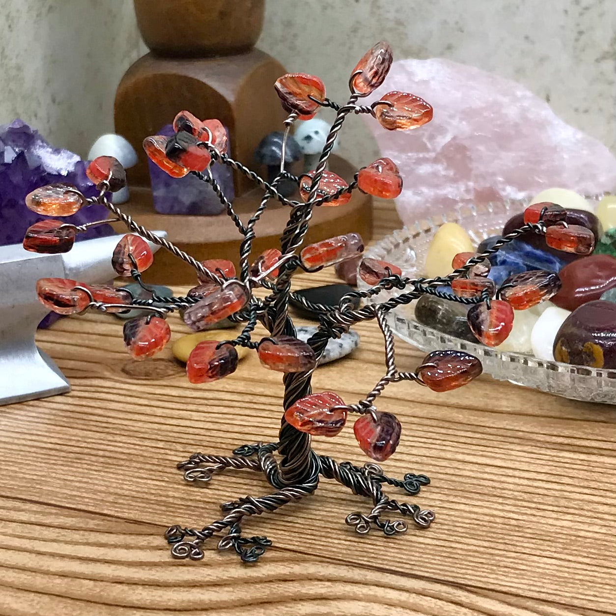 Autumn Leaves Wire Tree