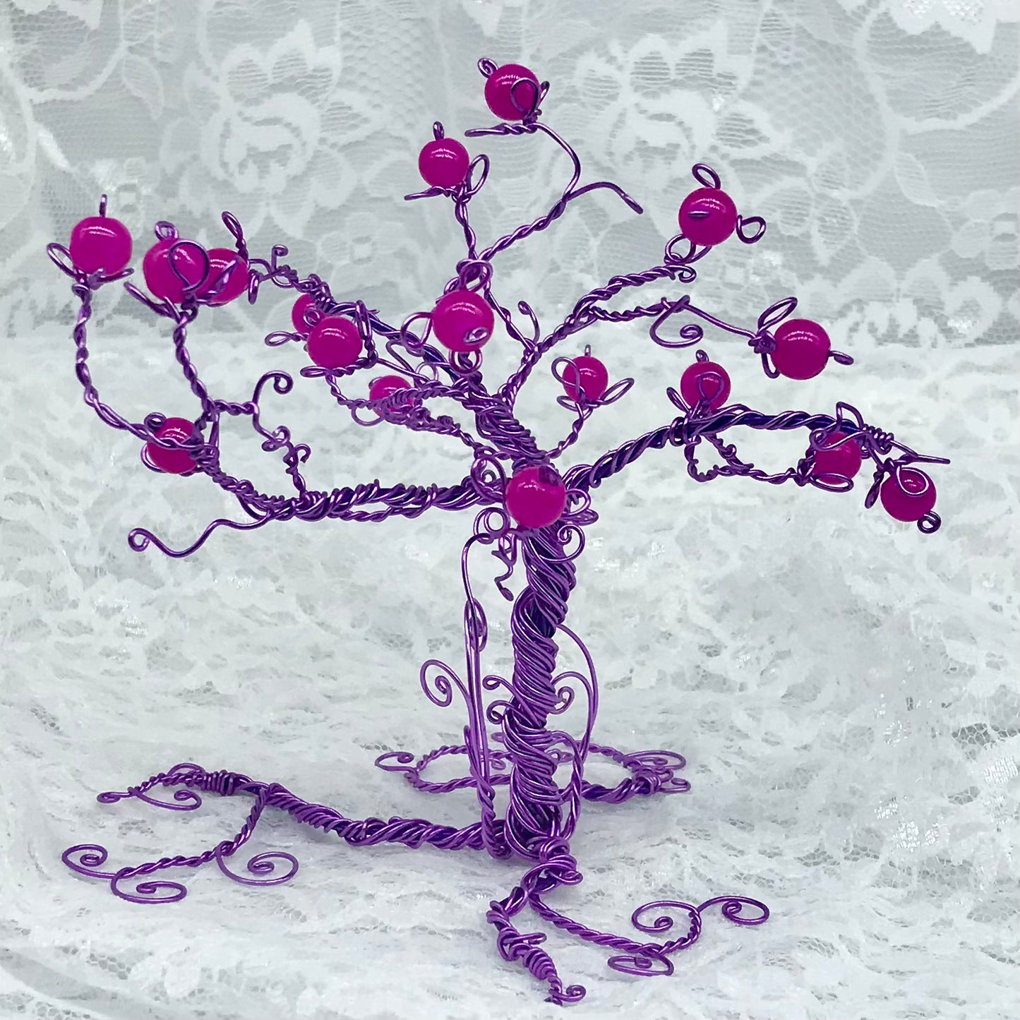 Mauve Morning Wire Tree