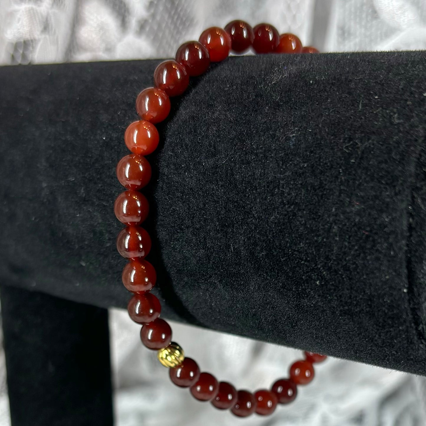 Red Carnelian Stretchy Bracelet