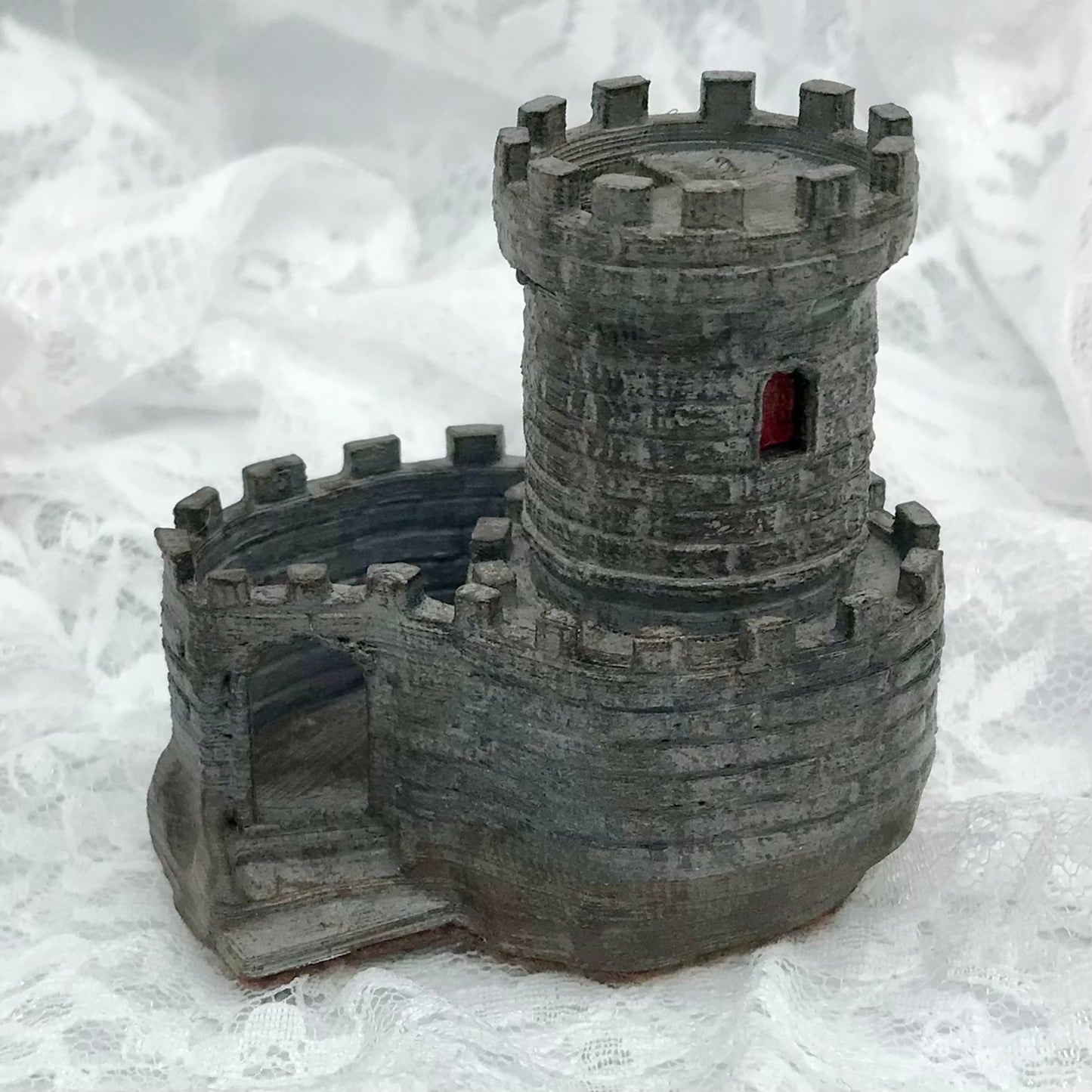 Mini Castle Tower with Light Window