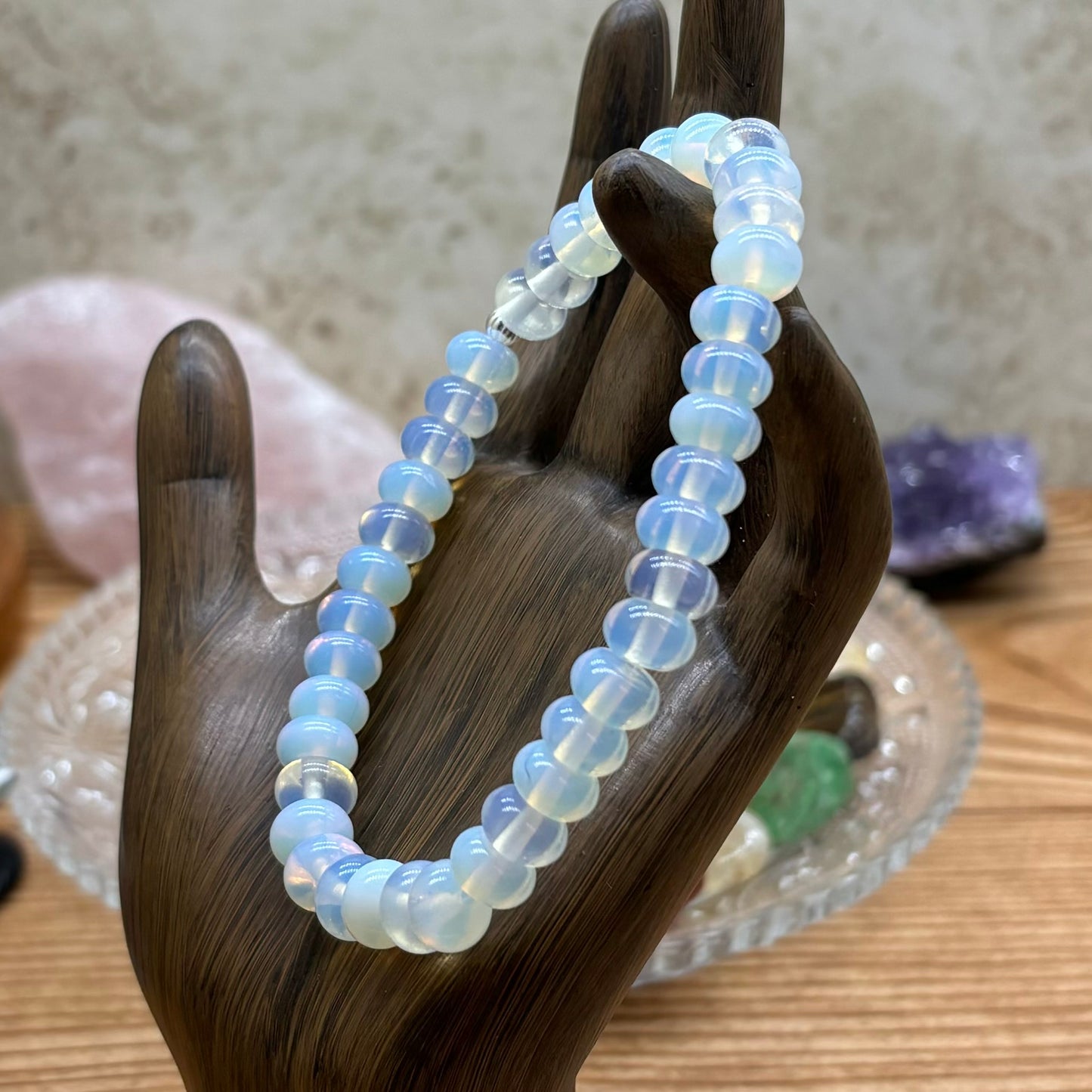 Moon Glass Stretchy Bracelet