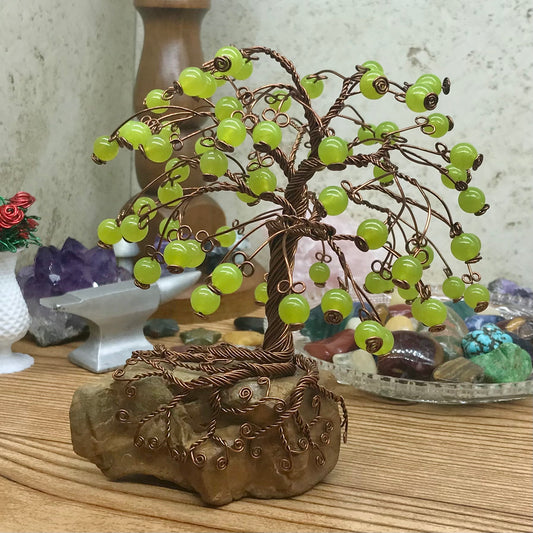 Jade Apple Wire Tree