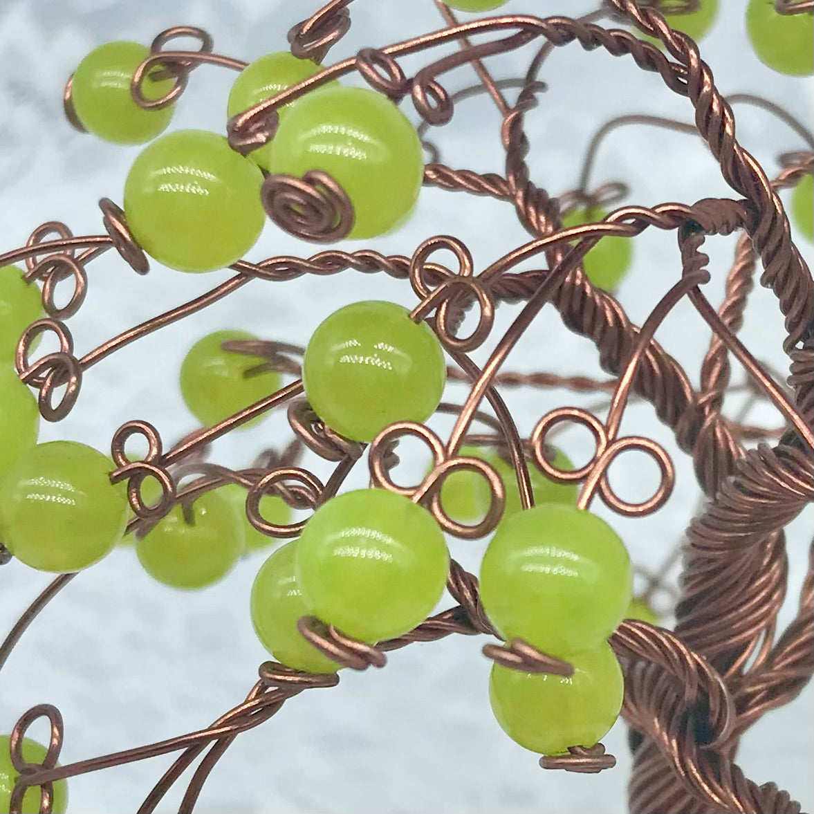 Jade Apple Wire Tree