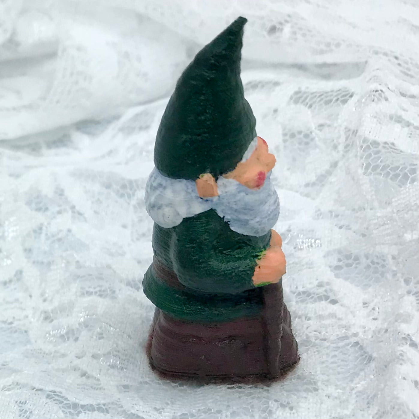 Little Green Gnome with Cane